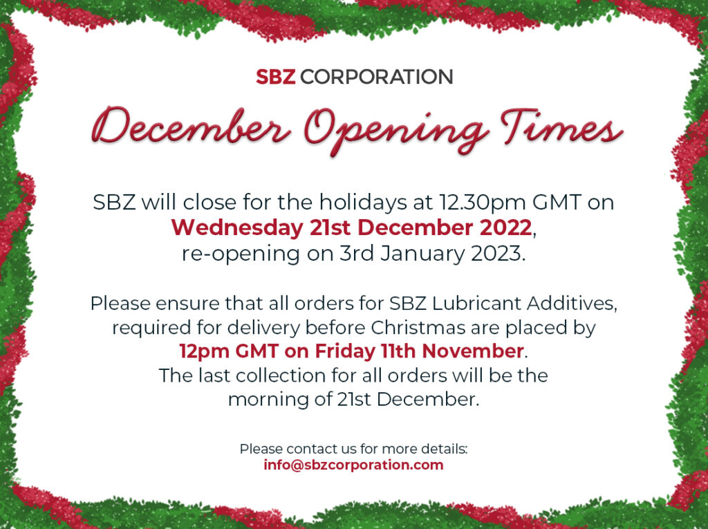December Opening Times